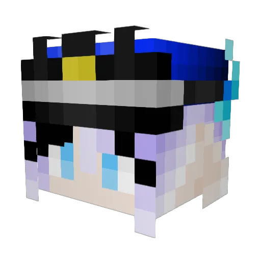 ChaoticRune Minecraft avatar head, 3D render