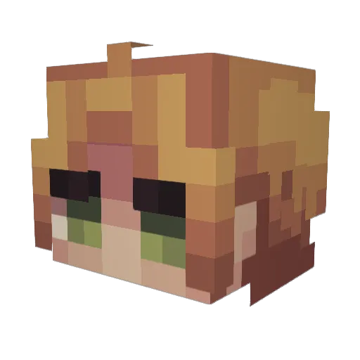ChaoticSinYu Minecraft avatar head, 3D render