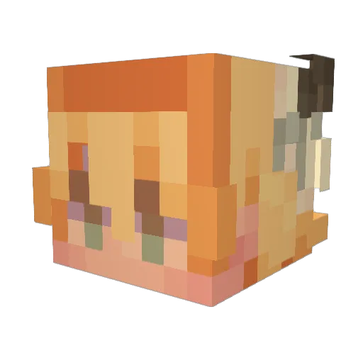 ChaoticStress Minecraft avatar head, 3D render