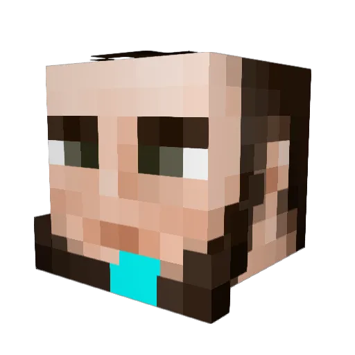 Chaotic_Bomb Minecraft avatar head, 3D render