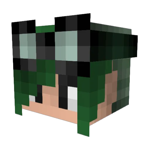 Chaotic_Jake Minecraft avatar head, 3D render