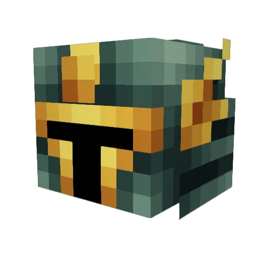 Chaotic_Santa Minecraft avatar head, 3D render