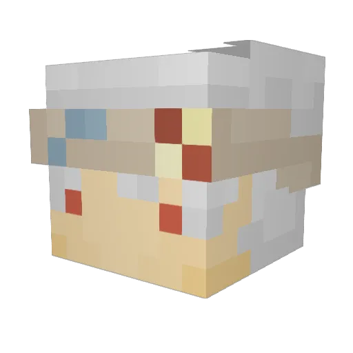 Chaoticblasta Minecraft avatar head, 3D render