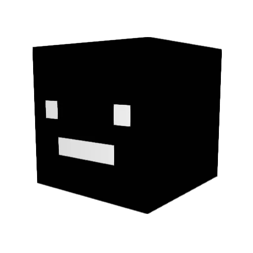 Chaowoop Minecraft avatar head, 3D render