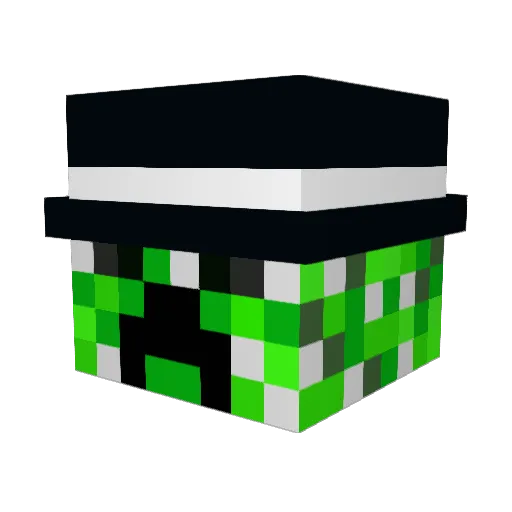 Chap5 Minecraft avatar head, 3D render