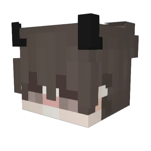 Chapeau_ Minecraft avatar head, 3D render