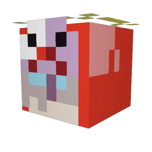 Chapi64 Minecraft avatar head, 3D render