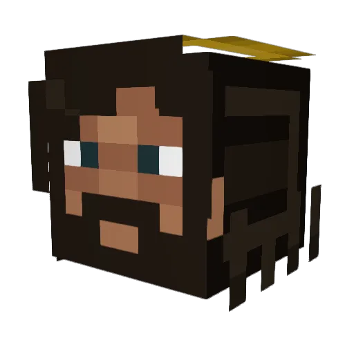 Chapito34 Minecraft avatar head, 3D render