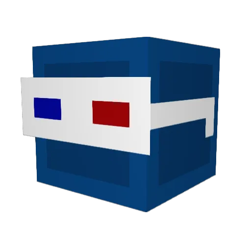 Chaplem Minecraft avatar head, 3D render