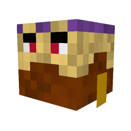 ChapoCity Minecraft avatar head, 3D render