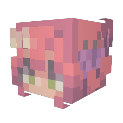 ChapoKun Minecraft avatar head, 3D render