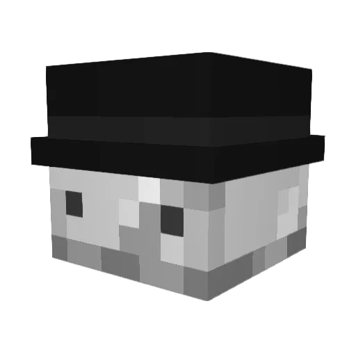 ChaporinColorado Minecraft avatar head, 3D render