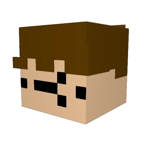 ChappedGuy Minecraft avatar head, 3D render