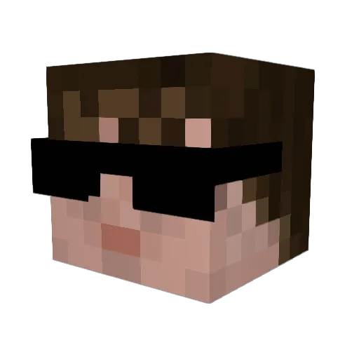 Chappy0222 Minecraft avatar head, 3D render