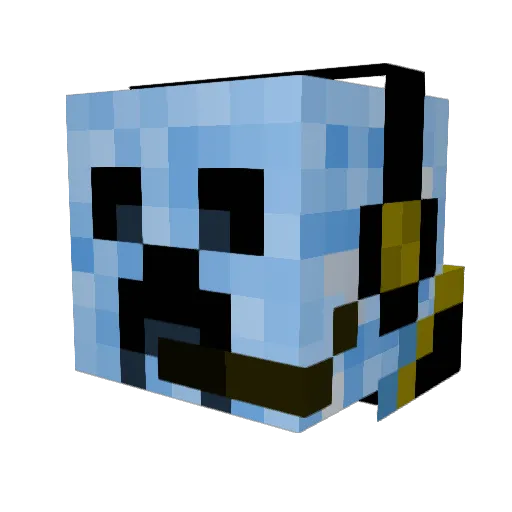 Chappy89 Minecraft avatar head, 3D render