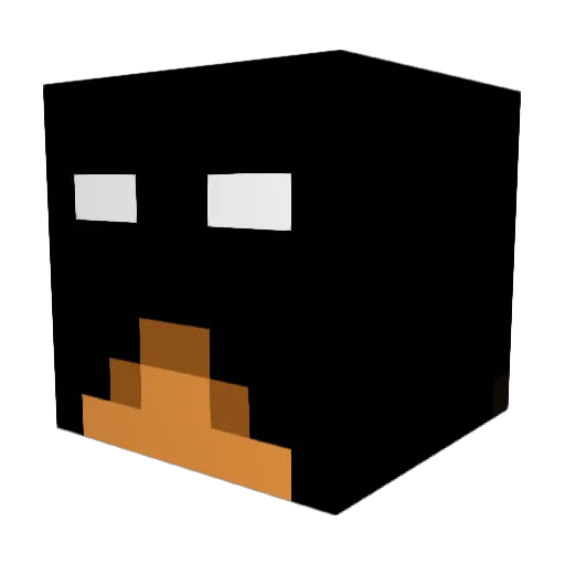 ChaptStick Minecraft avatar head, 3D render