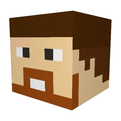 Chapulin2007 Minecraft avatar head, 3D render