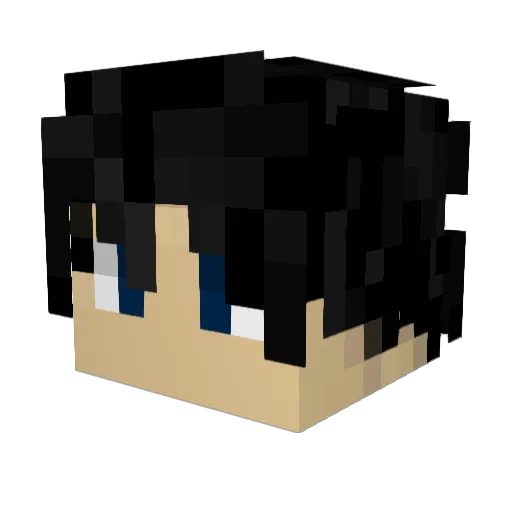 CharAznableMass Minecraft avatar head, 3D render