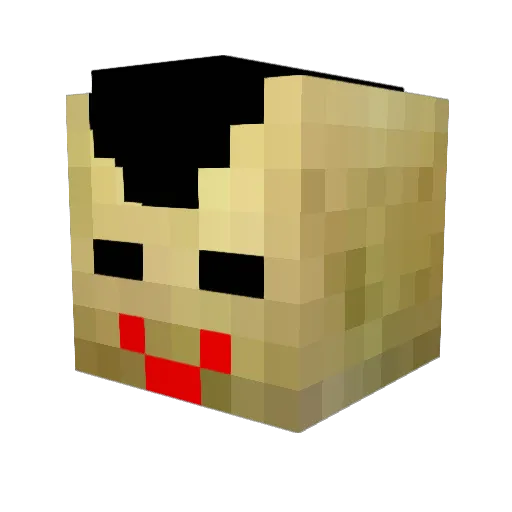 CharAznableu0079 Minecraft avatar head, 3D render