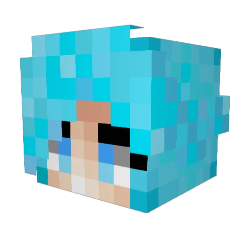 CharAznabul Minecraft avatar head, 3D render