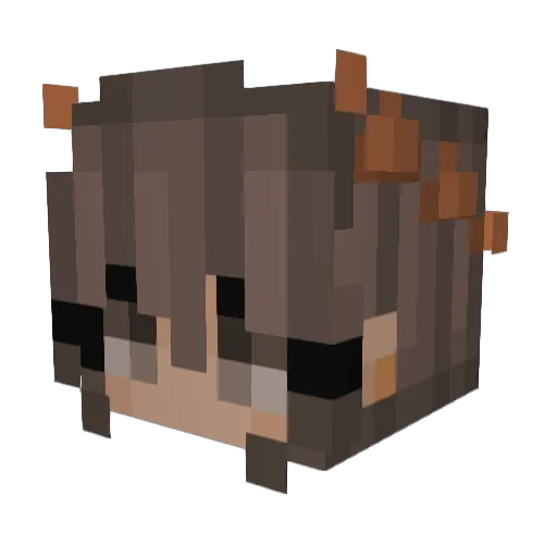 CharBear06 Minecraft avatar head, 3D render