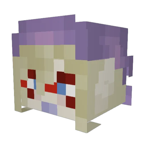 CharBeary Minecraft avatar head, 3D render