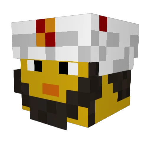 CharBos12345 Minecraft avatar head, 3D render