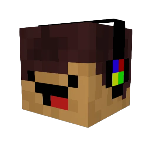 CharCharMan8899 Minecraft avatar head, 3D render