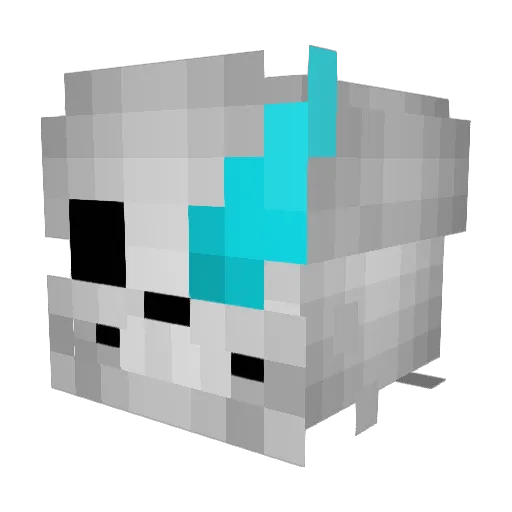 CharGuitar420 Minecraft avatar head, 3D render
