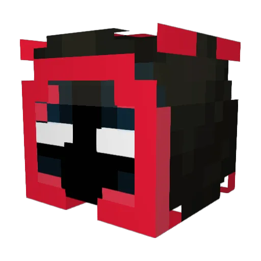 CharI_Zard Minecraft avatar head, 3D render