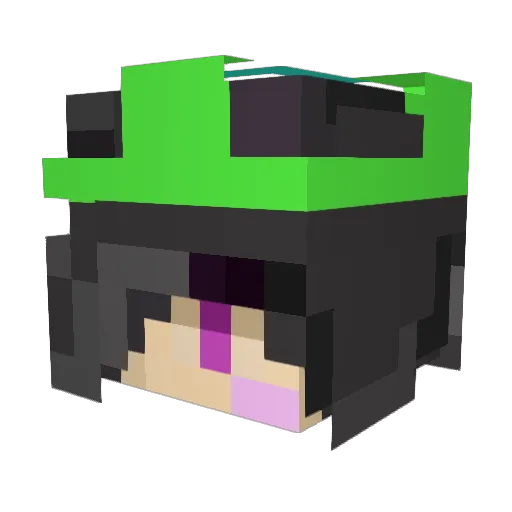 Chara3285 Minecraft avatar head, 3D render