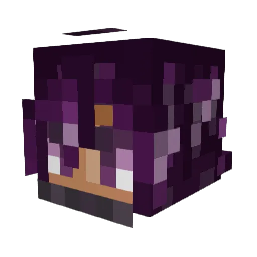 CharaChaos Minecraft avatar head, 3D render