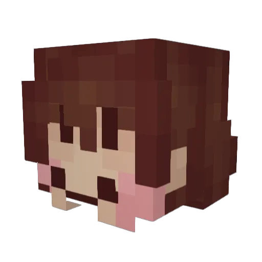 Charamongus Minecraft avatar head, 3D render