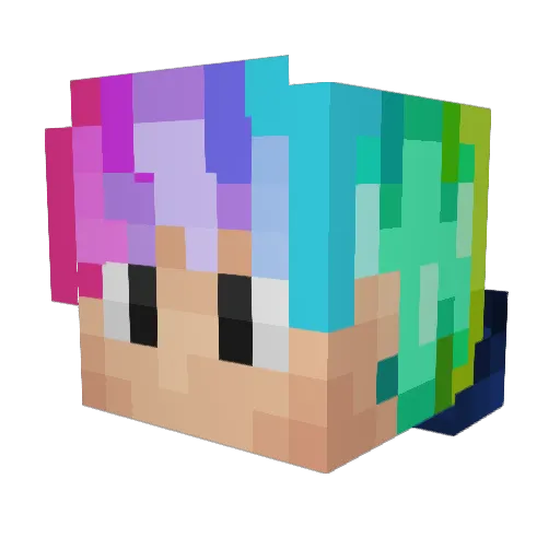 Charath Minecraft avatar head, 3D render