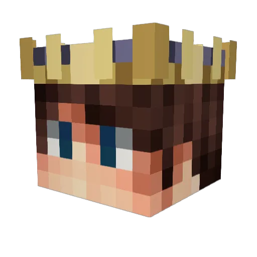 Charbaux Minecraft avatar head, 3D render