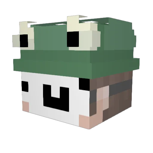 Charchillhisato Minecraft avatar head, 3D render
