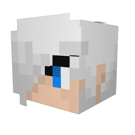 ChardR1 Minecraft avatar head, 3D render