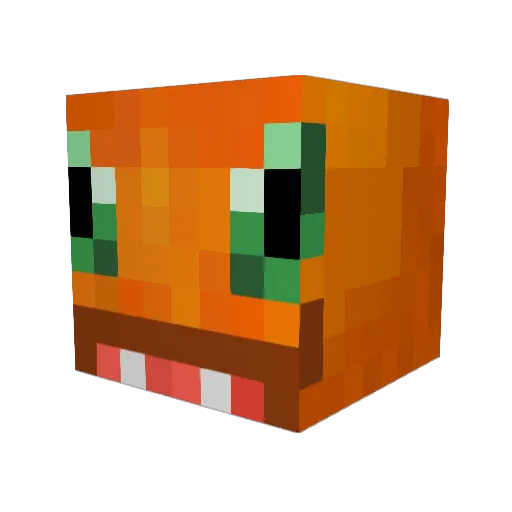 Chardev1410 Minecraft avatar head, 3D render
