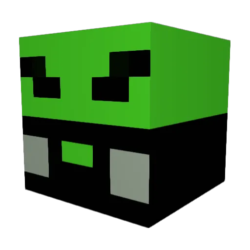 Charding250 Minecraft avatar head, 3D render