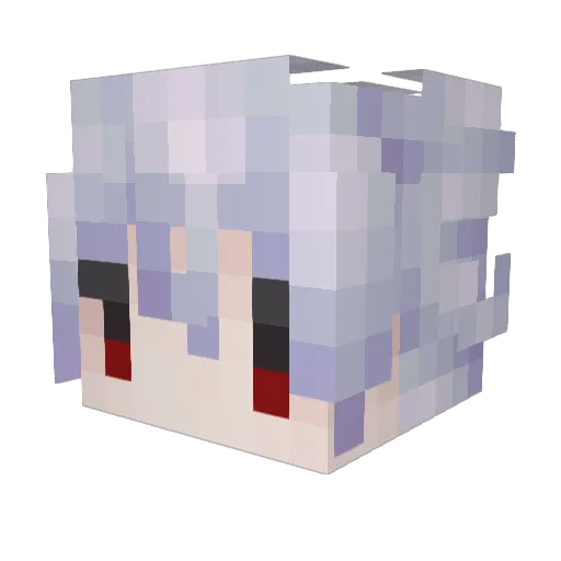 Chareien Minecraft avatar head, 3D render
