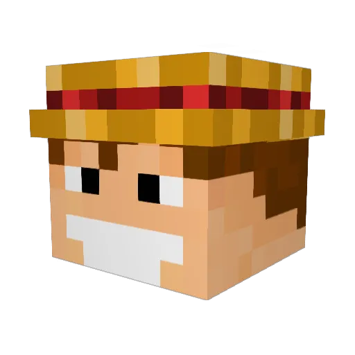 Charen45 Minecraft avatar head, 3D render