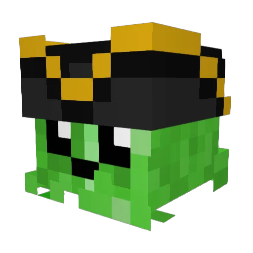 ChargeMio Minecraft avatar head, 3D render