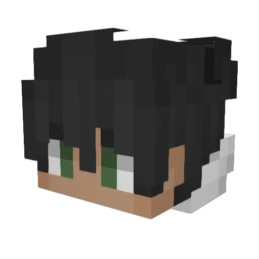 Charged_Apollo Minecraft avatar head, 3D render