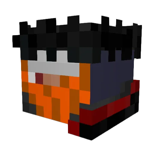Chargerzzz Minecraft avatar head, 3D render
