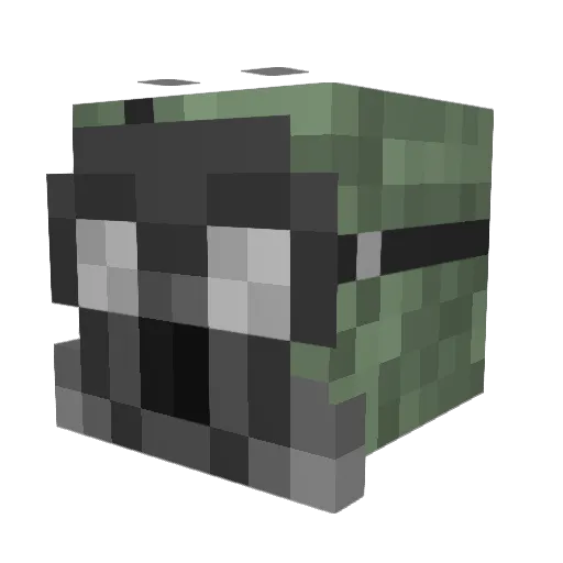 Chargin_Sarge Minecraft avatar head, 3D render