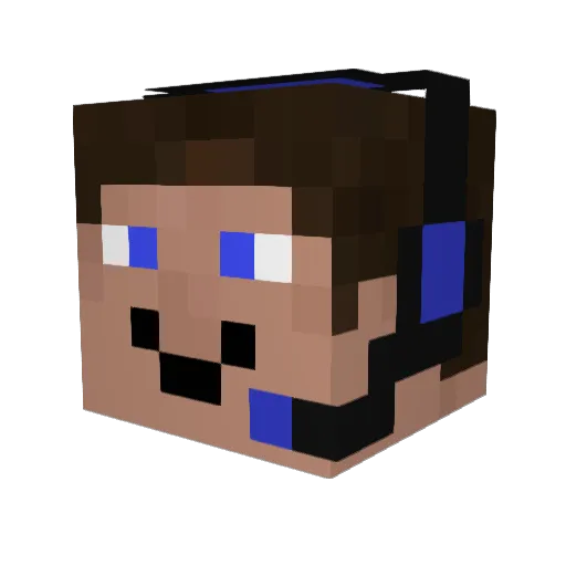Chargy11 Minecraft avatar head, 3D render