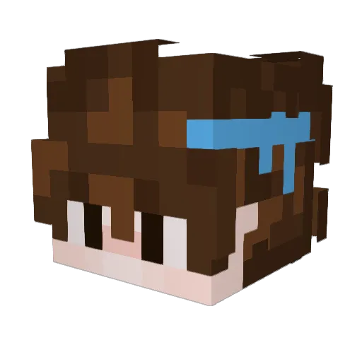 CharisProo Minecraft avatar head, 3D render