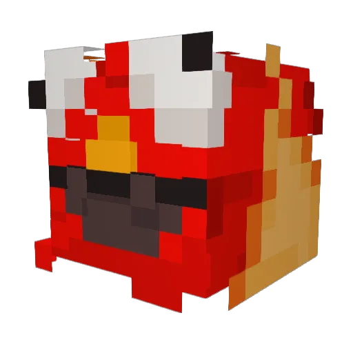 Charisma4 Minecraft avatar head, 3D render