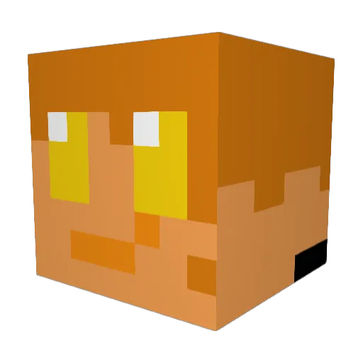 Charith29 Minecraft avatar head, 3D render