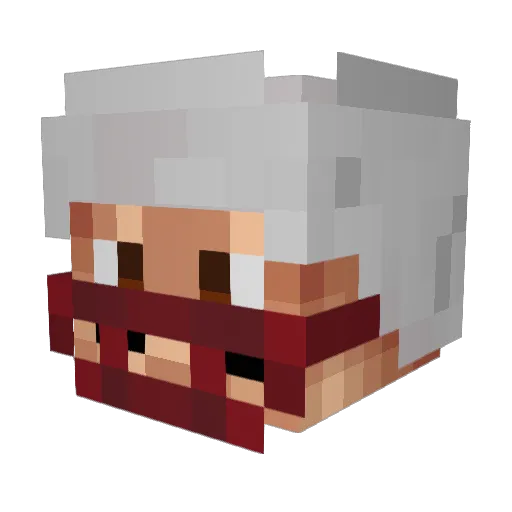 Charks997 Minecraft avatar head, 3D render
